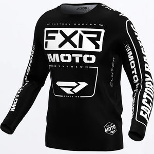 FXR Clutch MX Jersey - Black/White
